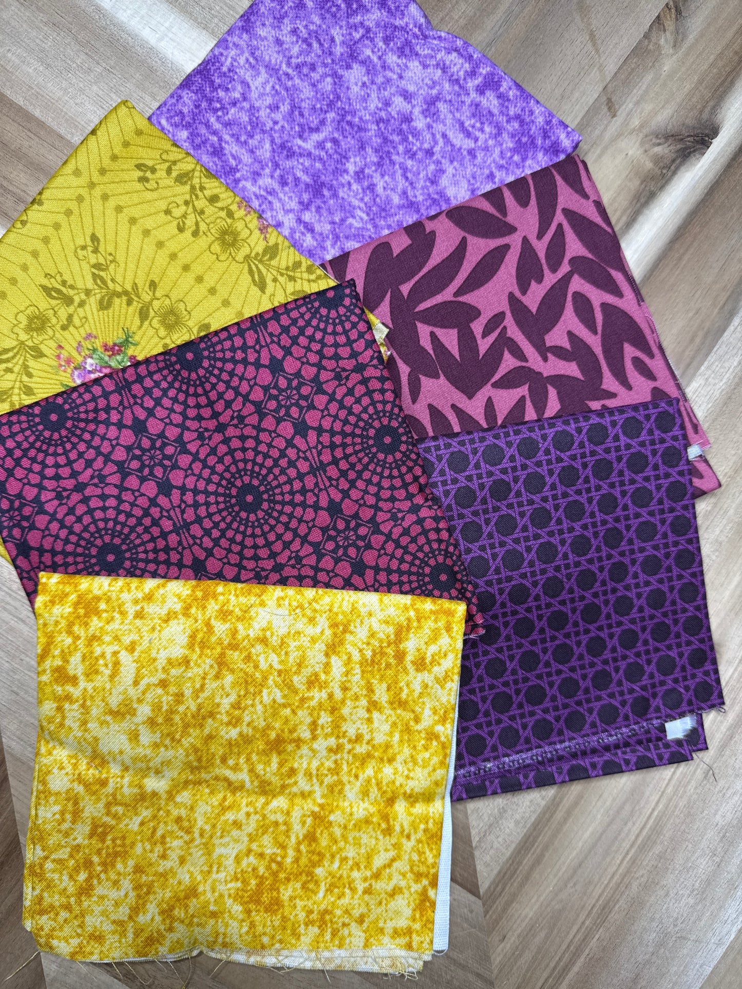 6 Fat Quarters (As Pictured)
