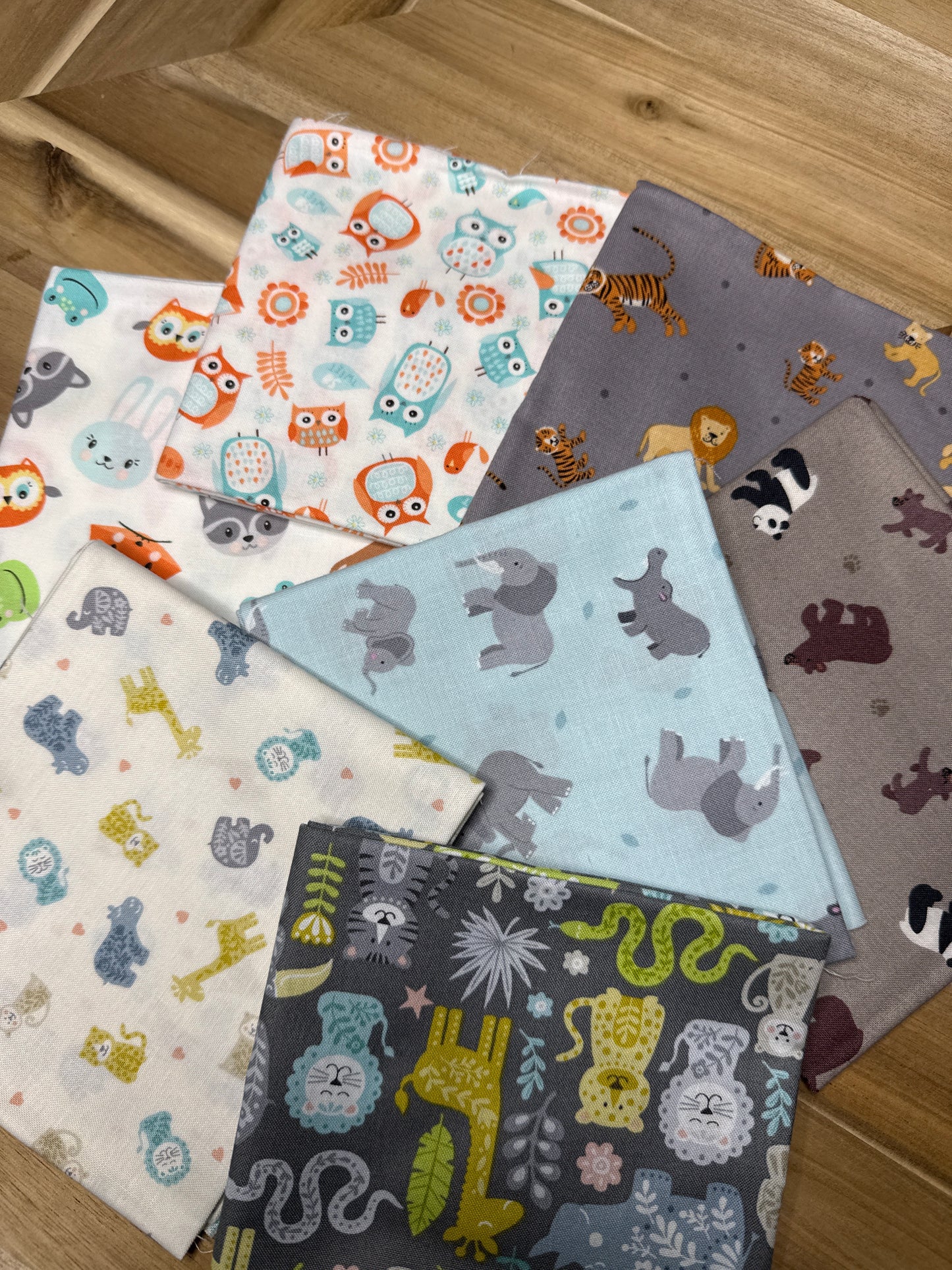 7 Fat Quarters (As Pictured)