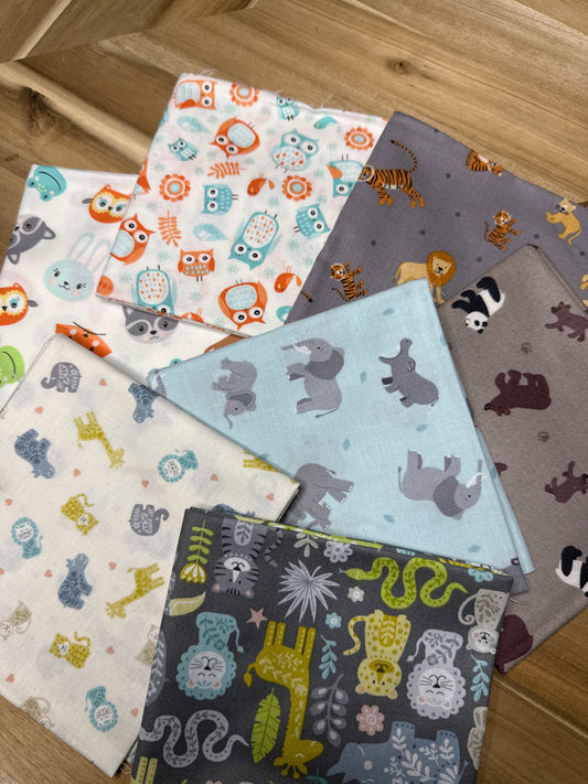 7 Fat Quarters (As Pictured)