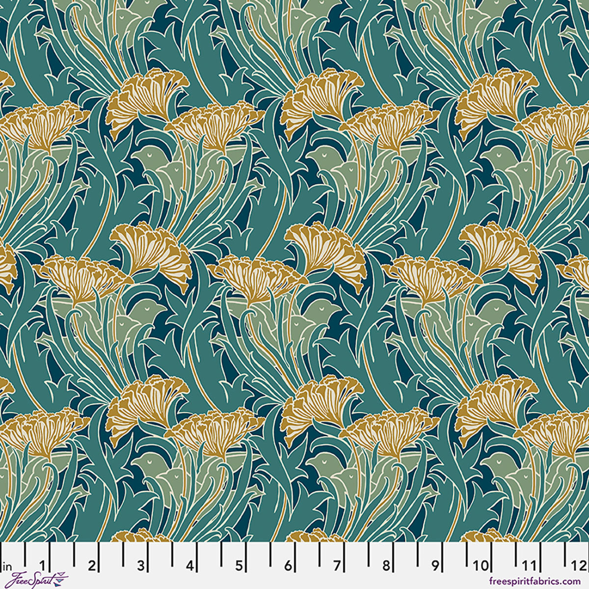 Lodden - Laceflower - Teal