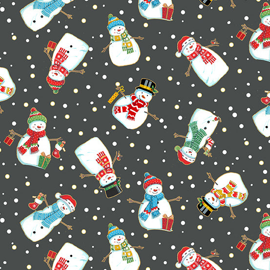 TP 2483 S9 Snowmen in Dark Grey