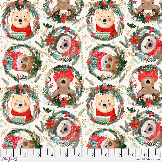 PWMC012.XIVORY Fuzzy Friends in Ivory