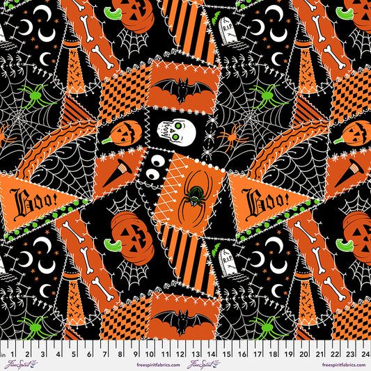PWRH031.ORANGE Crazy Quilt in Orange