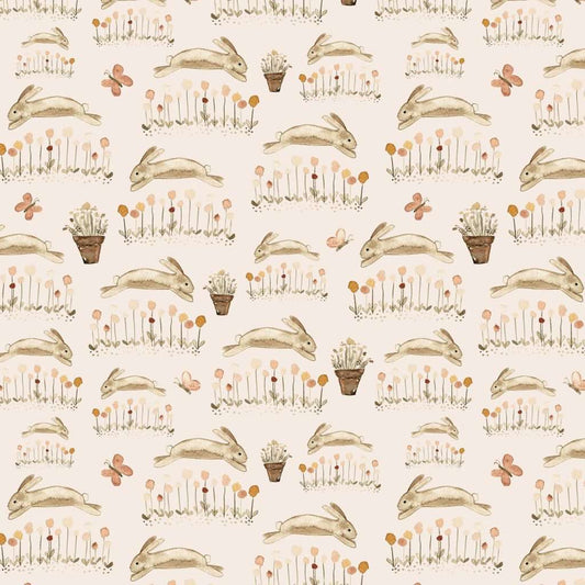 You Are My Sunshine - Hopping Bunnies in Cream