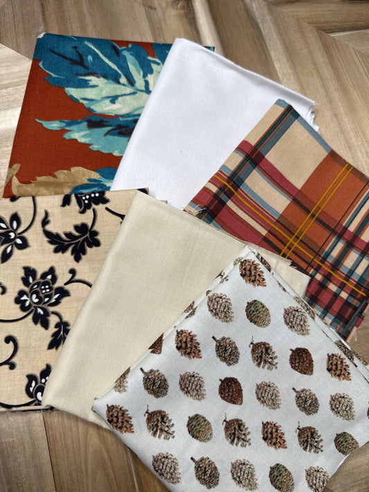 6 Fat Quarters (As Pictured)