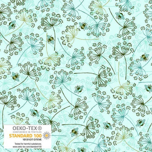 Magic Grows - Botanicals in Light Turquoise