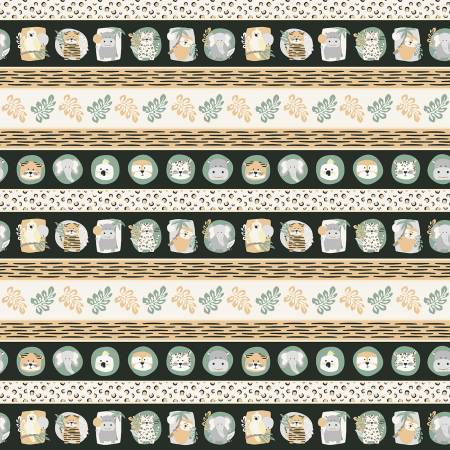 Into The Jungle - Border Stripe in Multi