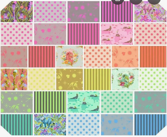 Penelope’s Stash - Fat Quarter Bundle of Everglow and Neon True Colors