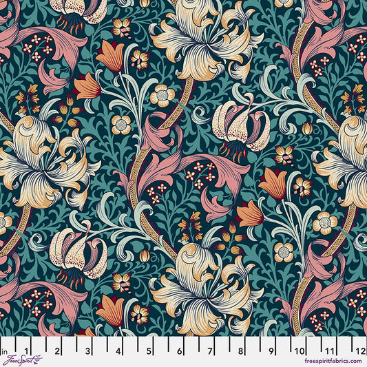 Red House - Golden Lily in Teal