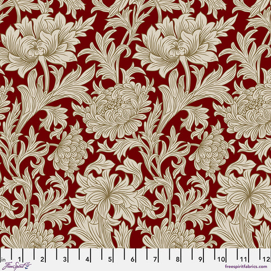 Oxford Holiday - Chrysanthemum Tonal in Crimson