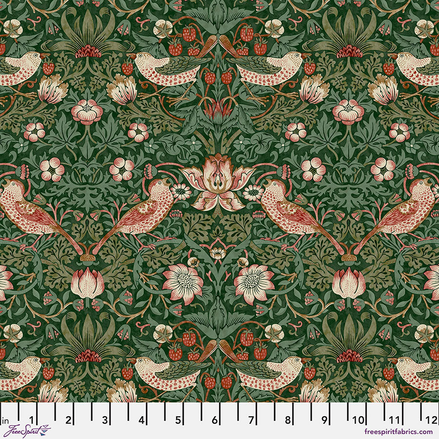 Cotswold Holiday Collection - Medium Strawberry Thief in Green