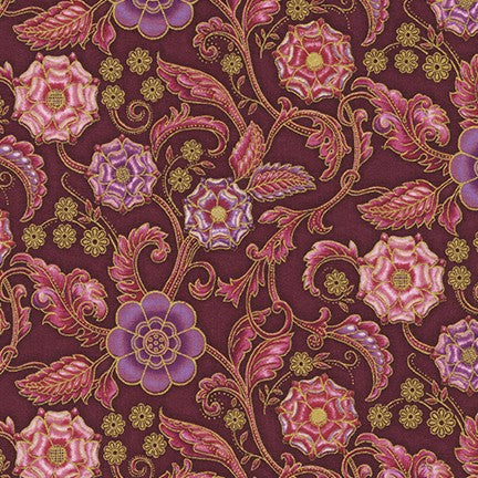 Persis Floral in Claret